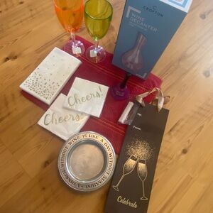 Crofton Wine Decanter Set with Glasses and Accessories